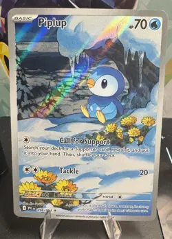 Pokemon TCG Piplup Illustration Rare 098/094 Near Mint Phantasmal Flames - Image 1