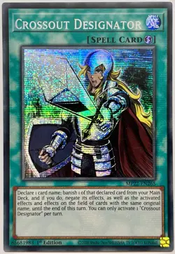 MP22-EN265 Crossout Designator - Secret Rare 1st Edition Near Mint YuGiOh Card - Image 1