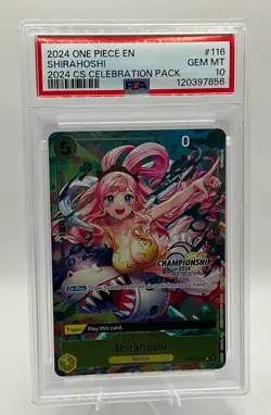 2024 One Piece SHIRAHOSHI #116 Championship 2024 Celebration Pack - PSA 10 - Image 1