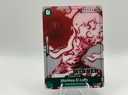 One Piece Card Game Monkey.D.Luffy UTA Deck Battle - Winner P-061 Promo Foil - Image 1