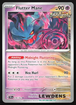 Flutter Mane - 078/162 - Non Holo Deck Exclusive - Temporal Forces Pokemon Card - Image 1