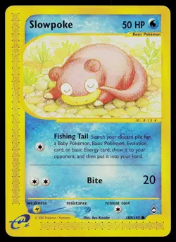 Pokemon Card - Slowpoke Aquapolis 108 Common - Image 1