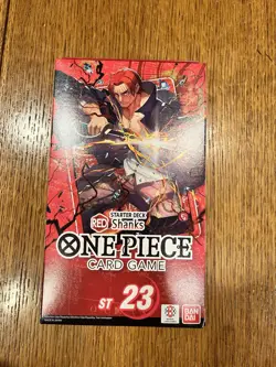 Bandai One Piece Card Game ST23 Starter Deck Red Shanks English Sealed Box - Image 1