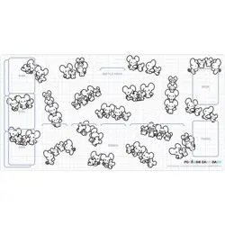 Pokemon Center Japan Maushold Rubber Card Playmat ~ US SELLER - Image 1