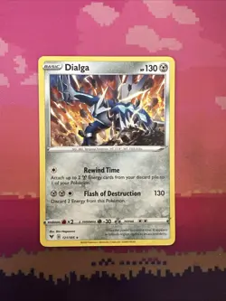 Pokemon Card Dialga Vivid Voltage Rare Non Holo 121/185 Near Mint - Image 1