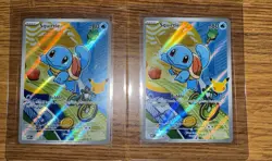 2025 Pokemon MEP Black Star Promos Squirtle #039 x2 Both cards - Image 1