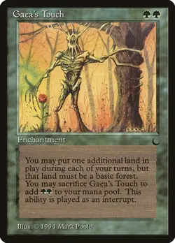 Gaea's Touch (77/122) x1 LP - The Dark - MTG Magic the Gathering - Image 1