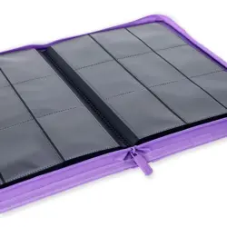 Vault X Just Purple 9-Pocket Exo-Tec Zip Binder - 360 Cards - New - Image 3