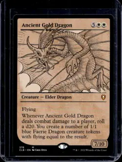 Ancient Gold Dragon 376 Commander Legends Battle for Baldur's Gate MTG - Image 1