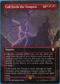 Call Forth the Tempest (Borderless 509) FOIL Lord of the Rings NM (518023) - Image 1