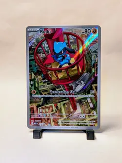 Pokemon TCG Riolu Illustration 010 Black Star Promo Card Mega Evolution NM - Image 1