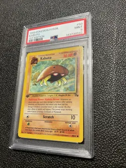 1999 Pokemon Fossil Pokemon Kabuto 1st Edition PSA 9 Mint Card #50 Vintage WOTC - Image 2