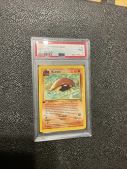 1999 Pokemon Fossil Pokemon Kabuto 1st Edition PSA 9 Mint Card #50 Vintage WOTC - Image 3