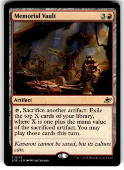 Memorial Vault Edge of Eternities Regular MTG NM - Image 1