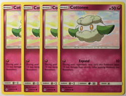 POKEMON 4X COTTONEE 139/214 UNBROKEN BONDS COMMON NEAR MINT-PLAYSET - Image 1