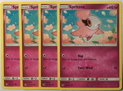 POKEMON 4X SPRITZEE 141/214 UNBROKEN BONDS COMMON NEAR MINT-PLAYSET - Image 1