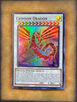Yugioh Crimson Dragon RA04-EN061 Super Rare 1st Ed NM - Image 1