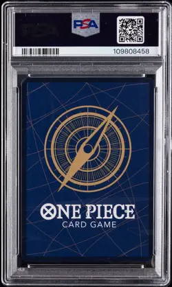 2023 ONE PIECE OP04-KINGDOMS OF INTRIGUE SPECIAL ALTERNATE ART MAGELLAN PSA 10 - Image 2