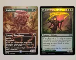 Sowing Mycospawn (Borderless) & Disciple of Freyalise *foil - Modern Horizons 3 - Image 1