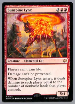 Sunspine Lynx - 155 - Bloomburrow (BLB) MTG - Image 1