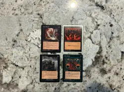 Mtg Dark Ritual x4 - Magic the Gathering Dark Ritual Playset Played - Image 1