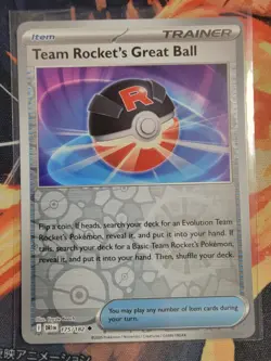 Reverse Holo - Team Rocket's Great Ball Pokemon Uncommon 175/182 Destined Rivals - Image 1