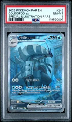 2023 Pokemon PAR EN Golisopod EX Special Illustration Rare 246 Near Mint PSA8 - Image 1