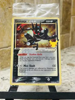 Pokemon TCG~Greninja ⭐ Gold Star SEALED Celebrations: Black Star Promo SWSH144 - Image 4