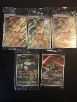 Lot Of 5 SEALED POKEMON Prismatic Evolutions EEVEE Black Star Promo Cards 173 - Image 1