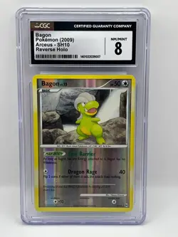 2009 Pokemon Bagon Shiny Reverse Holo Arceus SH10 CGC 8 - Image 1