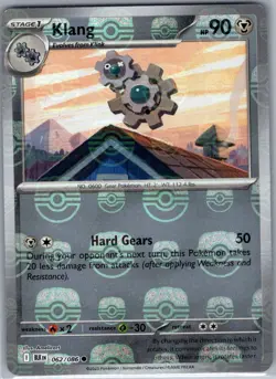 Klang (Master Ball Pattern) 062/086 SV: Black Bolt - Pokemon Card - NM - Image 1