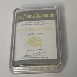 Pokemon Poliwhirl 23k Gold Plated Trading Card W/ Authenticity - Image 4