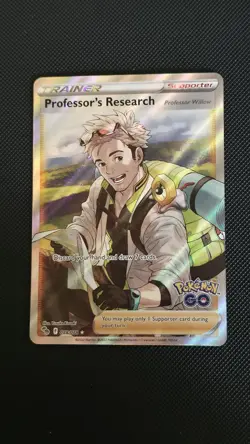 Pokemon TCG Professors Research 078/078 Pokemon Go Full Art Card Near Mint - Image 1