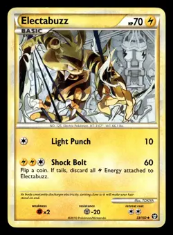 Electabuzz 33/102 HGSS Triumphant Pokemon Card - Image 1