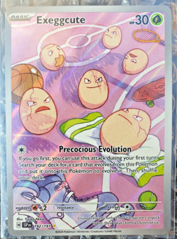 Pokemon Exeggcute TCG Illustration Rare Card Surging Sparks 192/191 NM Condition - Image 1