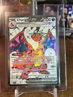 2023 Pokemon Scarlet & Violet Charizard EX Premium Collection Full Art Promo - Image 1
