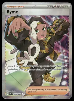 Pokemon Cards Ryme 221/197 Obsidian Flames Ultra Rare NM - Image 1