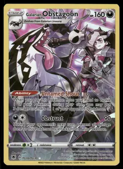 Pokemon Cards Galarian Obstagoon TG10/TG30 Astral Radiance Trainer Gallery NM *2 - Image 1