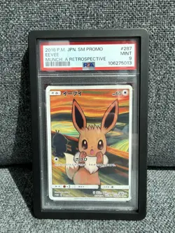 Pokemon Card Eevee Munch 287/SM-P Scream Japanese Promo PSA 9 MINT - Image 1