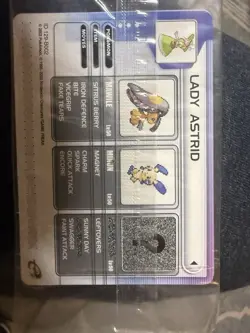 Lady Astrid Factory Sealed E-Reader Card for Pokemon Sapphire Nintendo GBA - Image 2
