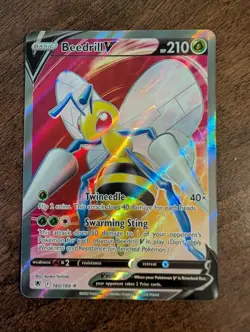 Pokemon Card Beedrill V 160/189 Astral Radiance Ultra Rare Near Mint - Image 1
