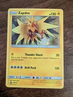 Zapdos SM145 Sun & Moon Ultra Rare Holo Promo Pokemon TCG NM/LP+ - Image 1