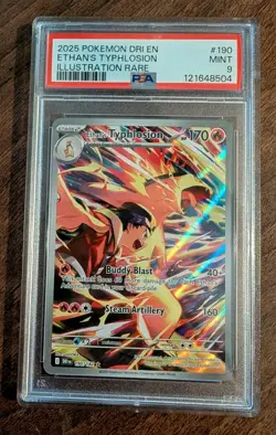 Ethan's Typhlosion 190/182 Pokemon TCG Sv10: Destined Rivals PSA 9 - Image 1