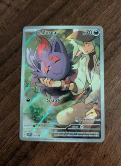 N's Zorua SVP189 Pokemon Center Stamped Promo SVP 189 Good Centering Pack Fresh - Image 1
