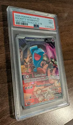 Team Rocket's Wobbuffet SVP 203 Pokemon Center Stamped Promo - PSA 9 MINT - Image 2