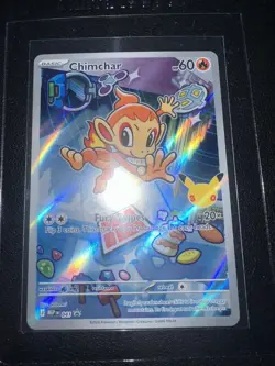Pokemon TCG Card Chimchar MEP 041 First Partner Black Star Promo - NM - Image 1
