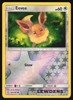 Eevee - 104/156 - Reverse Holo Common - Ultra Prism - Pokemon Card - Image 1