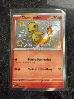 Charmander - 109/091 - Baby Shiny - Paldean Fates - Pokemon Card - NM/M - Image 1