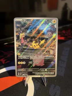 2023 Pokemon SV 151 Pikachu Illustration Rare #173/165 - Image 1