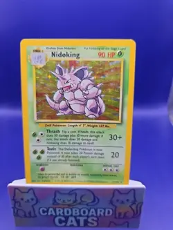 Nidoking 11/102 Base Set Unlimited Holo Rare Pokemon 1999 TCG Pokemon - Image 1